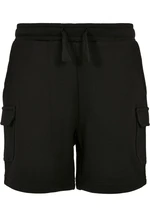 Boys' Organic Cargo Sweat Shorts - Black