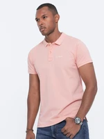 Ombre Pique knit polo shirt