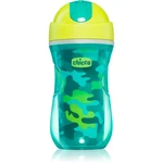 Chicco Sport Cup hrnek s brčkem Green 12 m+ 266 ml