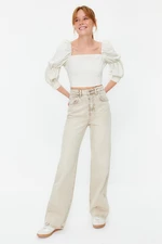 Dámský crop top Trendyol Ruffle detailed