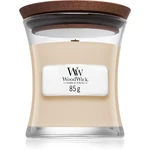 Woodwick White Honey Miel Blanc vonná sviečka s dreveným knotom 85 g