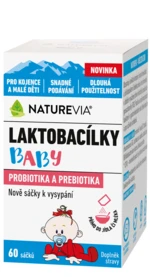 NATUREVIA Laktobacílky baby sáčky 60 ks