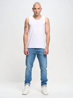 Big Star Man's Singlet T-shirt 152063 Cream-101