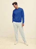 Blue Men's Sweatshirt Lightweight Set-in-Sweat Sweat Fruit of the Loom