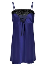 DKaren Woman's Slip Flores Navy Blue