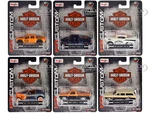 Harley Davidson Assortment (2023) Set of 6 pieces 1/64 Diecast Model Cars by Maisto