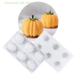 6 Cavity Halloween Pumpkin Silicone Cake Mold For Chocolate Mousse Ice Cream Jelly Pudding Dessert Bakeware Decorating Tools