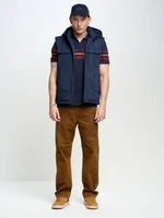 Big Star Man's Vest Outerwear 130367 403 Navy Blue