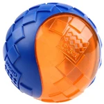 GIGWI Ball Loptička pre psov transparentná modro/oranžová 6,4 cm