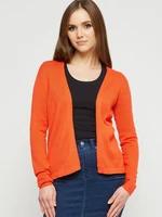 Short orange cardigan