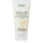 Ziaja Face Mask + Scrub with Glycolic Acid peelingová maska 55 ml