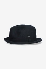 Vlnený klobúk Kangol Polished Player K4385 DARK LICHEN HEATHER zelená farba, vlnený