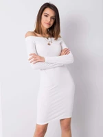 Casual white dress Theodora RUE PARIS