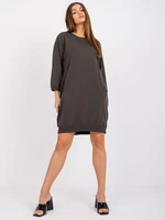 Khaki dress with pockets Salou