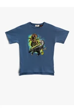 Koton Trex Dinosaur Print T-Shirt Licensed Short Sleeve Cotton