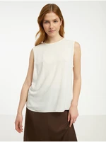 Creamy women's blouse CAMAIEU - Ladies