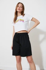 Trendyol Black Tie Shorts & Bermudy