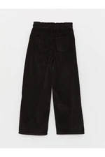 LC Waikiki Elastic Waist Wideleg Velvet Girls' Trousers