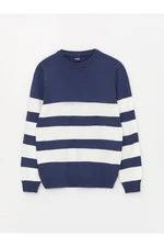 LC Waikiki Crew Neck Striped Long Sleeve Boy's Knitwear Sweater