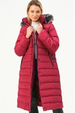 Z6779 DEWBERRY WOMEN'S COAT-BURGUNDY