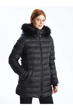 LC Waikiki Women's Hooded Plain Puffer Coat