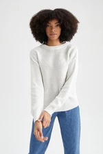 DEFACTO Regular Fit Basic Long Sleeve Thessaloniki Knitted Basic Sweater