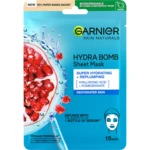 GARNIER Skin Naturals hydratačná a vyplňujúca textilná maska s výťažkom z granatového jablka, 28 g