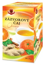 HERBEX Premium ZÁZVOROVÝ ČAJ Pomaranč, 20 x 2 g