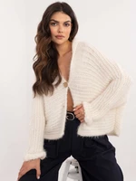 Ecru loose-fit cardigan OCH BELLA