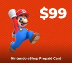 Nintendo eShop Prepaid Card $99 US Key