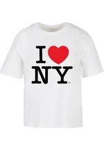 Dámské tričko I Love NY bílé