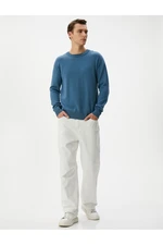 Koton Basic Knitwear Sweater Crew Neck Soft Textured Long Sleeve