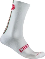 Castelli Racing Stripe 18 White S/M Cyklo ponožky