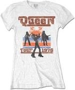 Queen T-Shirt 1976 Tour Silhouettes Womens White L