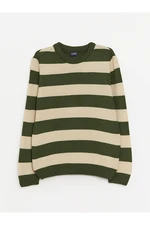 LC Waikiki Lcwk Crew Neck Striped Long Sleeve Boy's Knitwear Sweater