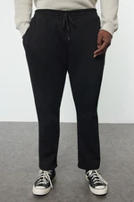 Trendyol Black Regular Cut Plus Size Sweatpants