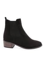 DGN 104 Women's Framed Heeled Boots with Stretch Detail.