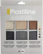 Plastiline Set Plasticine Sample Blocks Profesionální modelovací hmota 6 x 80 g