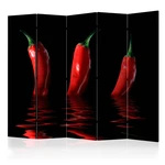 Paraván Chili pepper Dekorhome 225x172 cm (5-dílný)