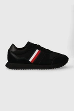 Sneakers boty Tommy Hilfiger RUNNER EVO MIX ESS černá barva, FM0FM04886