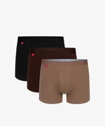 Boxer shorts Atlantic 3MH-184 A'3 S-2XL chocolate-cappucino-black 1