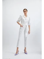 Orsay White Denim Overall - Women