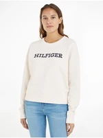 Cream Women's Sweatshirt Tommy Hilfiger - Women