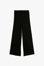 Koton Basic Wide Leg Trousers Elastic Waist