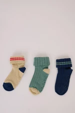 DEFACTO Baby Boy Seamless 3-Pack Cotton Long Socks