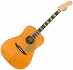 Fender King Vintage Aged Natural Chitară electro-acustică Dreadnought