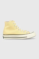 Kecky Converse Chuck 70 HI žlutá barva, A02757C, A02757C-LIGHT.ORN