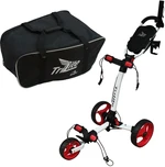 Axglo TriLite 3-Wheel SET White/Red Chariot de golf manuel