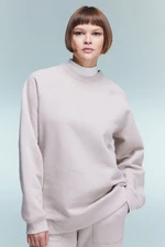 DEFACTO Oversize Wide Pattern Crew Neck Thick Basic Plain Casual Sweatshirt