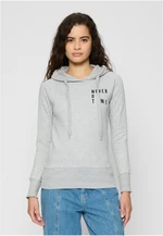 Ladies Never On Time Hoody Grey